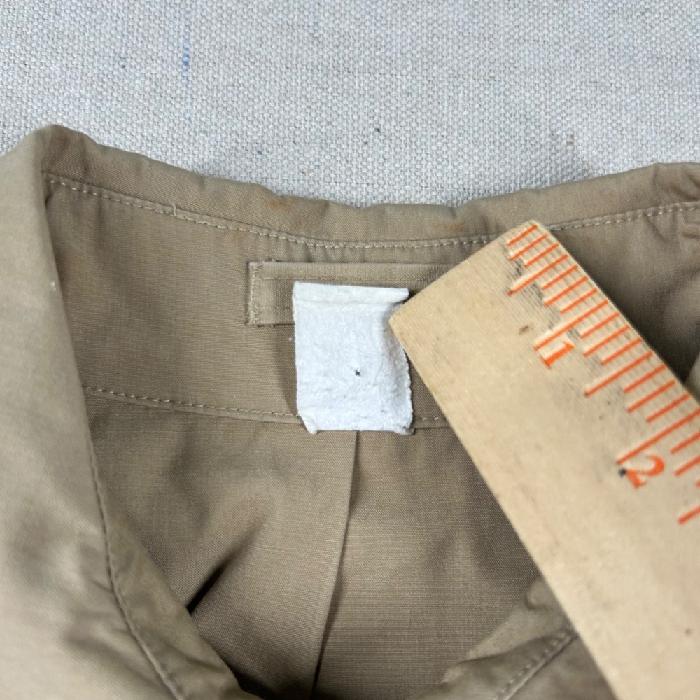 Vintage US Navy Uniform Jacket Mens Medium Short Tan Creighton Harrington USA - Picture 4 of 11